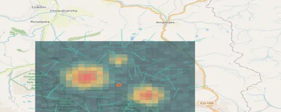 Mapa de favorabilidad mineral con overlay ML en Prospectividad